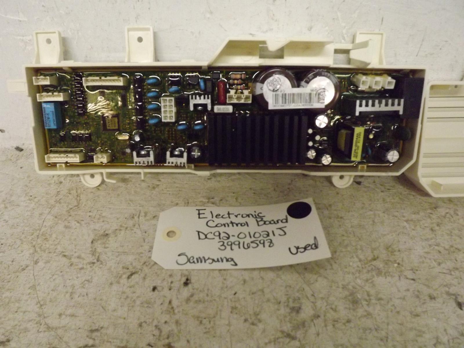 Samsung Washer DC92-01021J 3996598 Electronic Control Board Used Samsung Washer DC92-01021J 3996598 Electronic Control Board Used